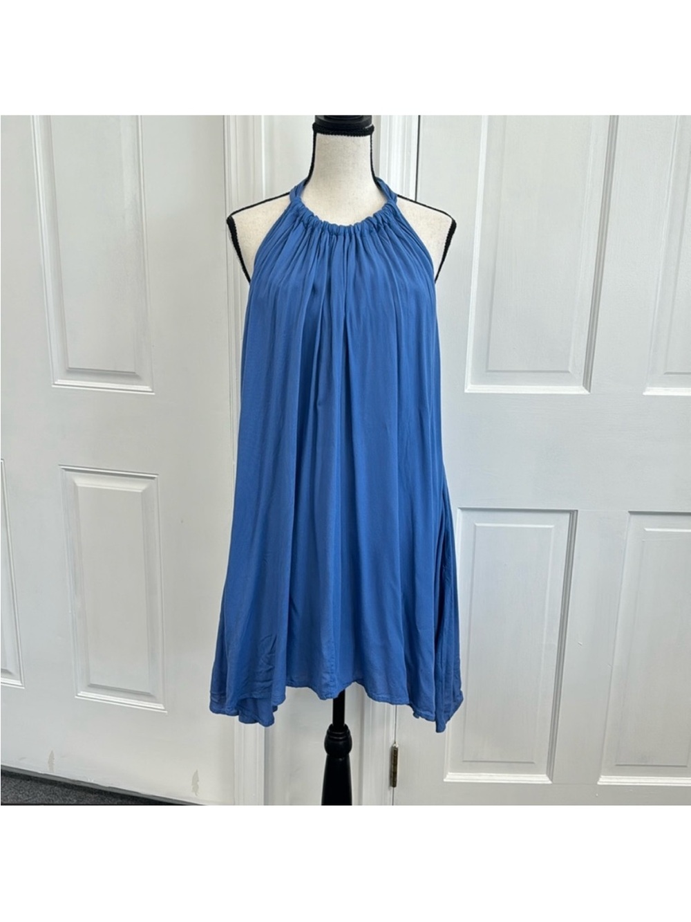 Elan Blue Halter Swim Coverup